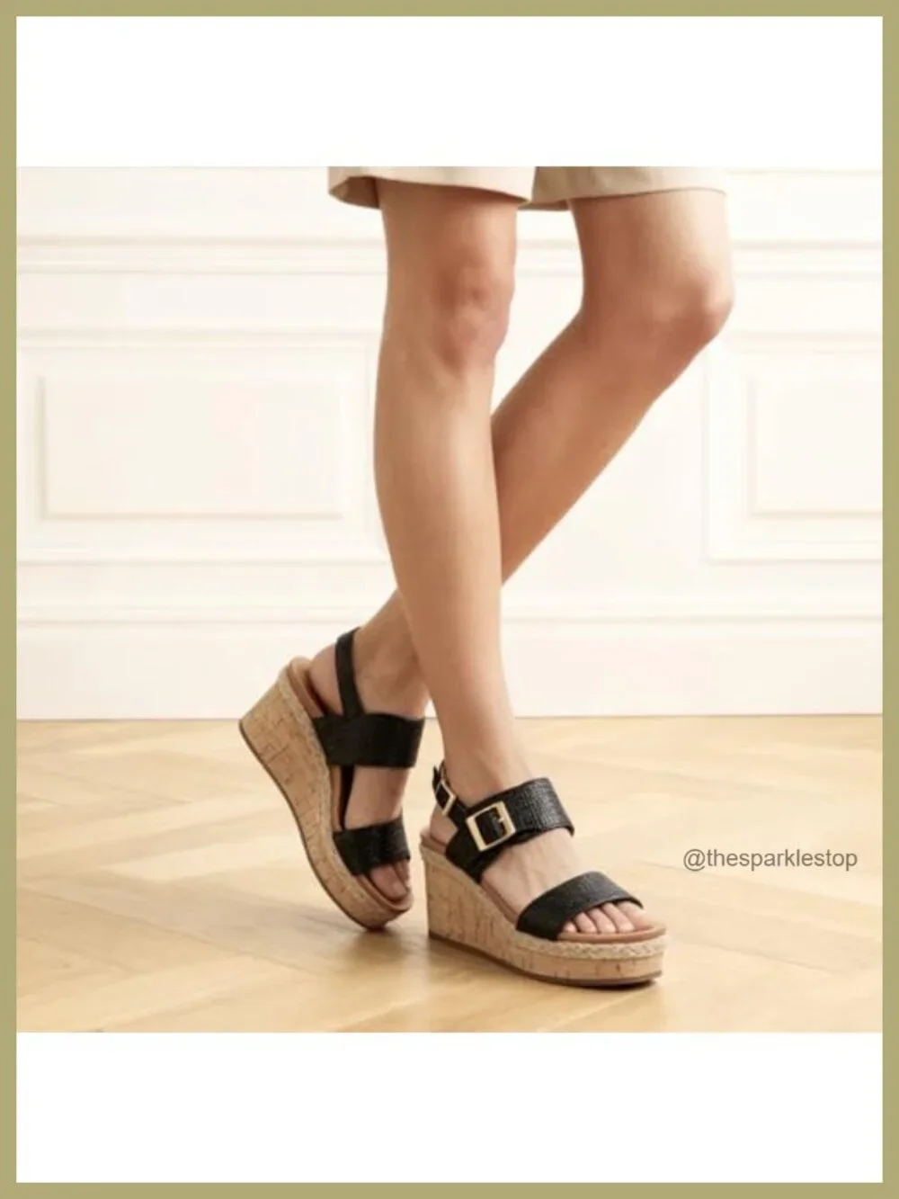 Espadrille Wedge Platform Sandals Slingback Heels Comfortable Vacation Dress
